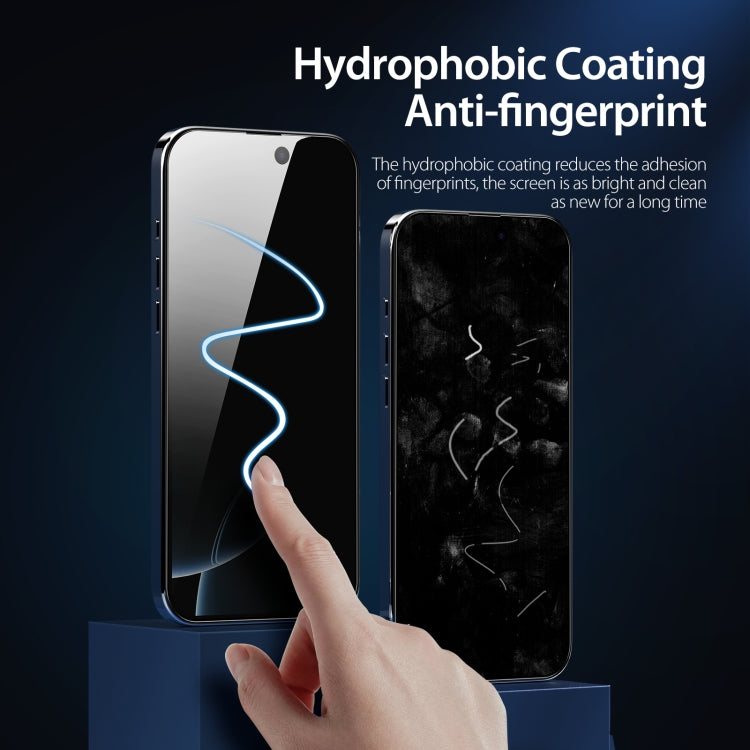 5pcs DUX DUCIS 0.33mm 9H High Aluminum Anti-spy HD Tempered Glass Film, For iPhone 16 Pro Max, For iPhone 16 Pro, For iPhone 16 Plus, For iPhone 16, iPhone 16e