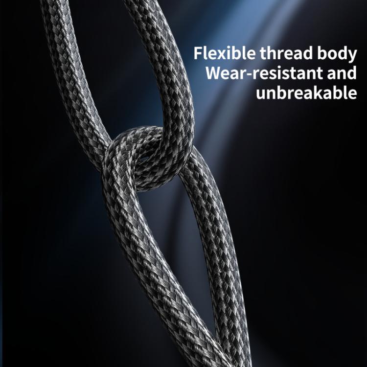 Yesido CA187 27W Type-C to 8 Pin Aluminum Alloy Data Cable, Length: 0.3m, 0.3m