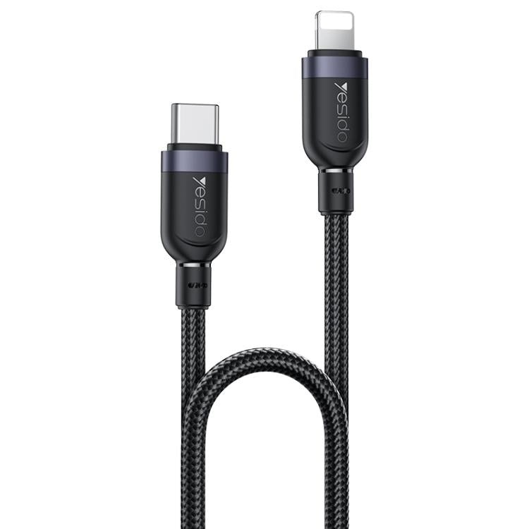 Yesido CA189 27W Type-C to 8 Pin Aluminum Alloy Data Cable, Length: 1.2m, 1.2m