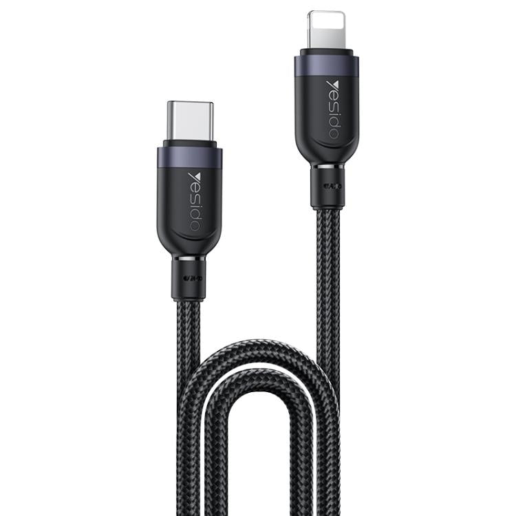 Yesido CA191 27W Type-C to 8 Pin Aluminum Alloy Data Cable, Length: 2m