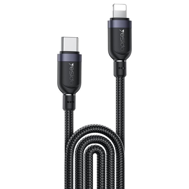 Yesido CA193 27W Type-C to 8 Pin Aluminum Alloy Data Cable, Length: 3m, 3m