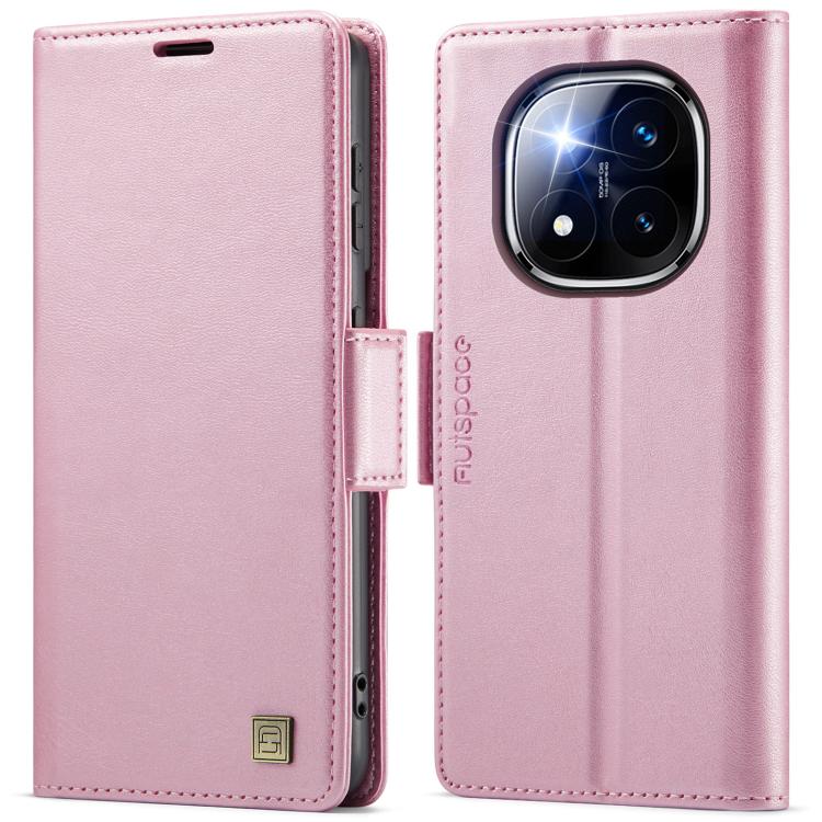 AutSpace A11 Side Buckle MagSafe Magnetic RFID Phone Leather Case, For Redmi 14C 5G, For Redmi Note 14 Pro 5G, For Redmi Note 13 Pro 5G, For Redmi 13C, For Redmi Note 13 5G, For Redmi Note 13 Pro+ 5G, For Redmi 11A / 12C