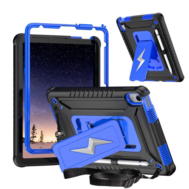 Armor Bolt Shape Holder Silicone Hybrid PC Tablet Case, For iPad 2025 / 2022, For iPad 10.2 2021 / 2020 / 2019, For iPad 9.7 2018 / Air / Air 2