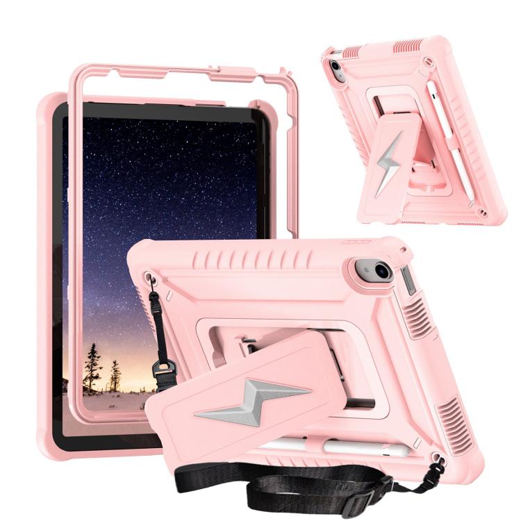 Armor Bolt Shape Holder Silicone Hybrid PC Tablet Case, For iPad 2025 / 2022, For iPad 10.2 2021 / 2020 / 2019, For iPad 9.7 2018 / Air / Air 2