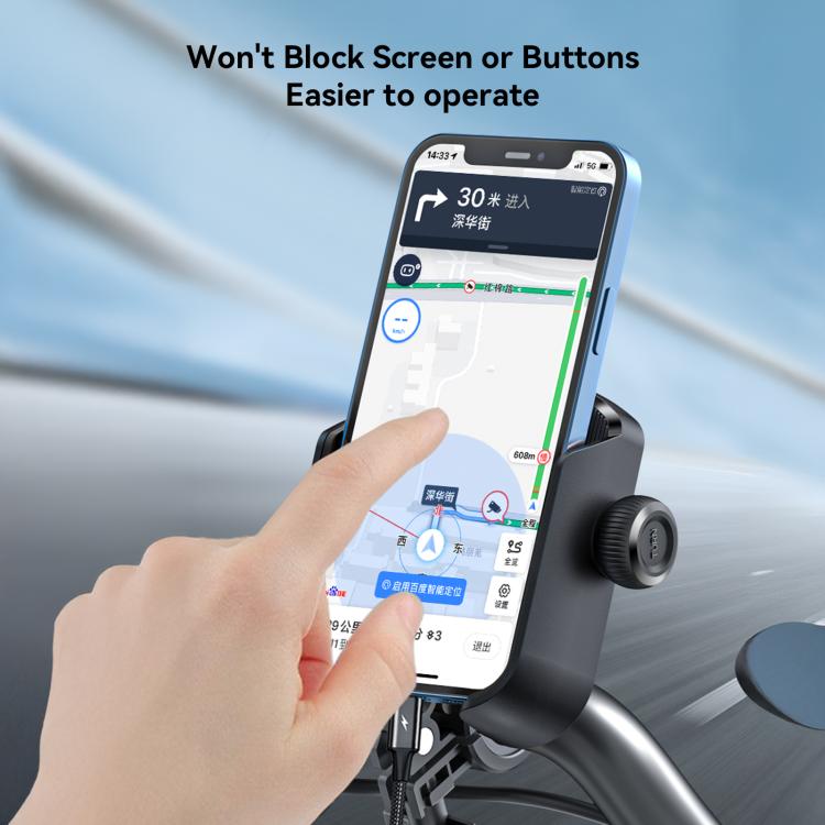 JOYROOM JR-ZS431 360 Rotation Dual Safety lock Bike Phone Mount