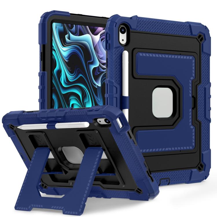 Big Holder Silicone Hydric PC Tablet Case with Shoulder Strap, For iPad 2025 / 2022, For iPad Air 11 2025 / 2024, For iPad mini 6 2021 / mini 2024, For iPad 10.2 1021 / 10.5 2019