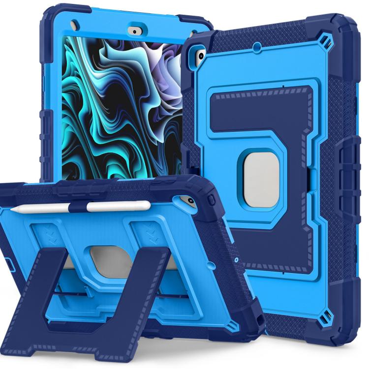 Big Holder Silicone Hydric PC Tablet Case with Shoulder Strap, For iPad 2025 / 2022, For iPad Air 11 2025 / 2024, For iPad mini 6 2021 / mini 2024, For iPad 10.2 1021 / 10.5 2019