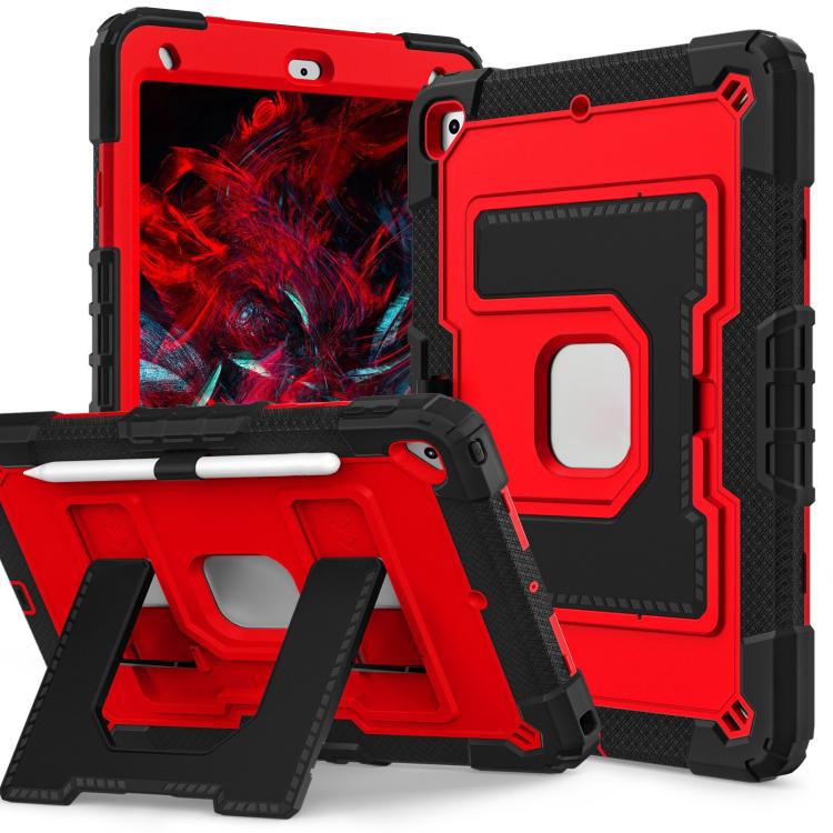 Big Holder Silicone Hydric PC Tablet Case with Shoulder Strap, For iPad 2025 / 2022, For iPad Air 11 2025 / 2024, For iPad mini 6 2021 / mini 2024, For iPad 10.2 1021 / 10.5 2019