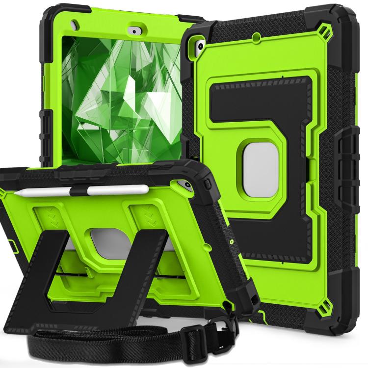 Big Holder Silicone Hydric PC Tablet Case with Shoulder Strap, For iPad 2025 / 2022, For iPad Air 11 2025 / 2024, For iPad mini 6 2021 / mini 2024, For iPad 10.2 1021 / 10.5 2019