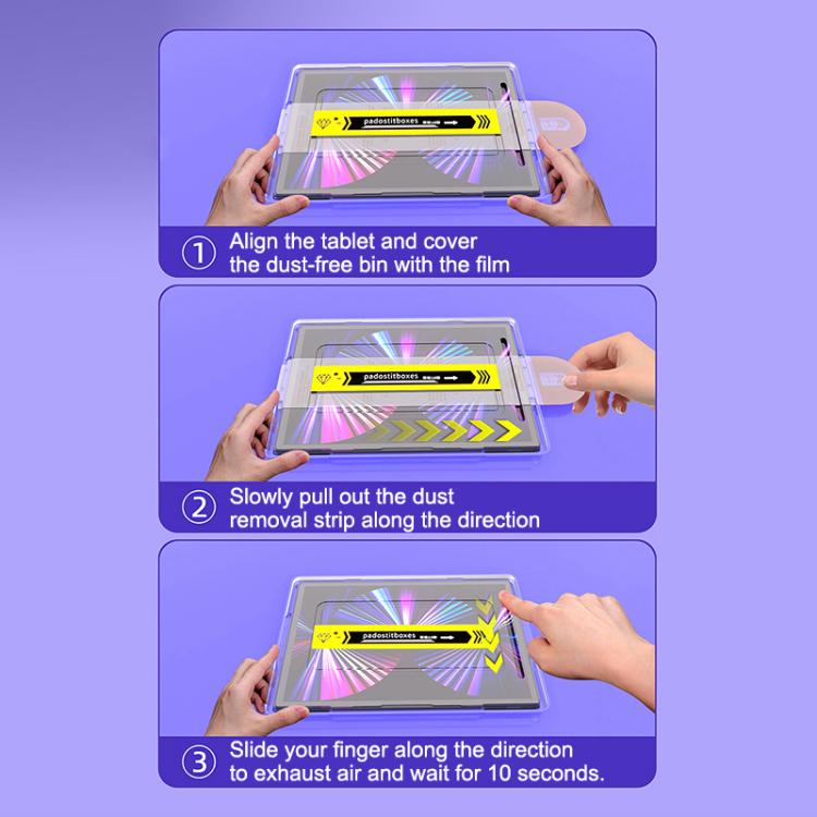 2pcs Dust-Free Easy Install HD Tempered Glass Film, For iPad 2025 / 2022, For iPad Air 13 2024 / iPad Pro 13 2024, For iPad Air 11 2024, For iPad Pro 11 2024, For iPad Air 10.9 / iPad Pro 11, For iPad 10.2 2021 / 2020, For iPad 9.7 2018 / 2017