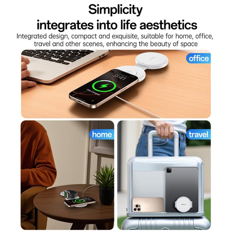 Yesido DS29 5 in 1 Foldable Wireless Charger for Phone / Watch / Earphone, DS29