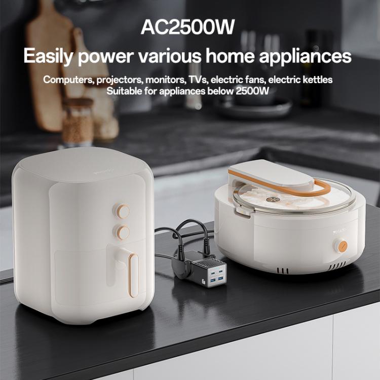 Yesido MC38 65W 6 In 1 Dual Type-C and Dual USB-A with 2 Socket GaN Fast Charging Power Socket, MC38