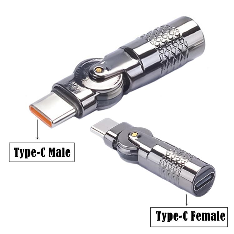3A Digital Charge Adapter, Type-C Male to Type-C Female(Dual Resistor)