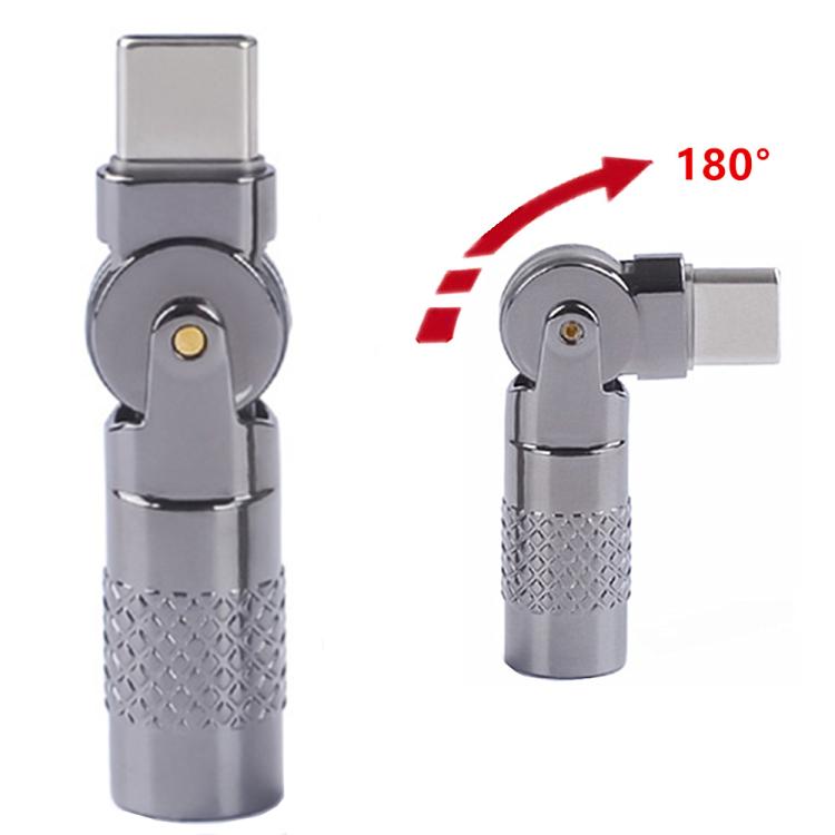 3A Digital Charge Adapter, Type-C Male to Type-C Female(Dual Resistor)