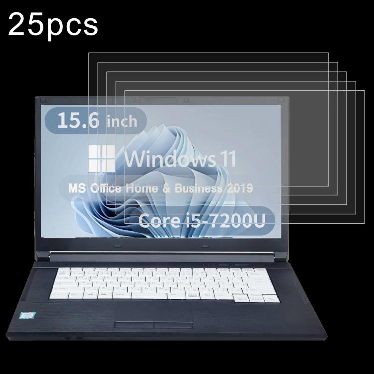 25pcs 9H 0.3mm Explosion-proof Tempered Glass Film, For Fujitsu LIFEBOOK U938 13.3, For Fujitsu LIFEBOOK A577 15.6, For Fujitsu FMV Lite WA1 15.6