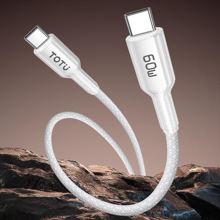 TOTU CB-20-PD 30W USB-C / Type-C to 8 Pin Crystals Braided Data Cable, CB-20-PD