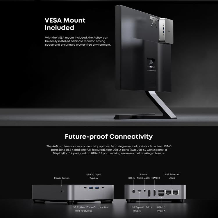 CHUWI AUBox R9-6900HX Windows 11 Mini PC, AMD Ryzen 9 6900HX Processor, R9-6900HX