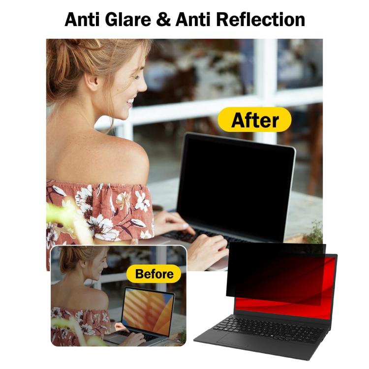 2pcs 9H Anti-peeping Explosion-proof Tempered Glass Film, For Fujitsu FMV Lite WA1 15.6