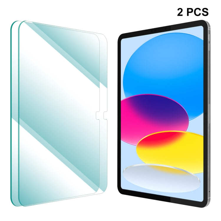 For iPad 2022 10.9 ENKAY 0.33mm Explosion-proof Anti-Scratch Tempered Glass Film, For iPad 10th Gen 10.9 2022(1pc), For iPad 10th Gen 10.9 2022(2pcs)