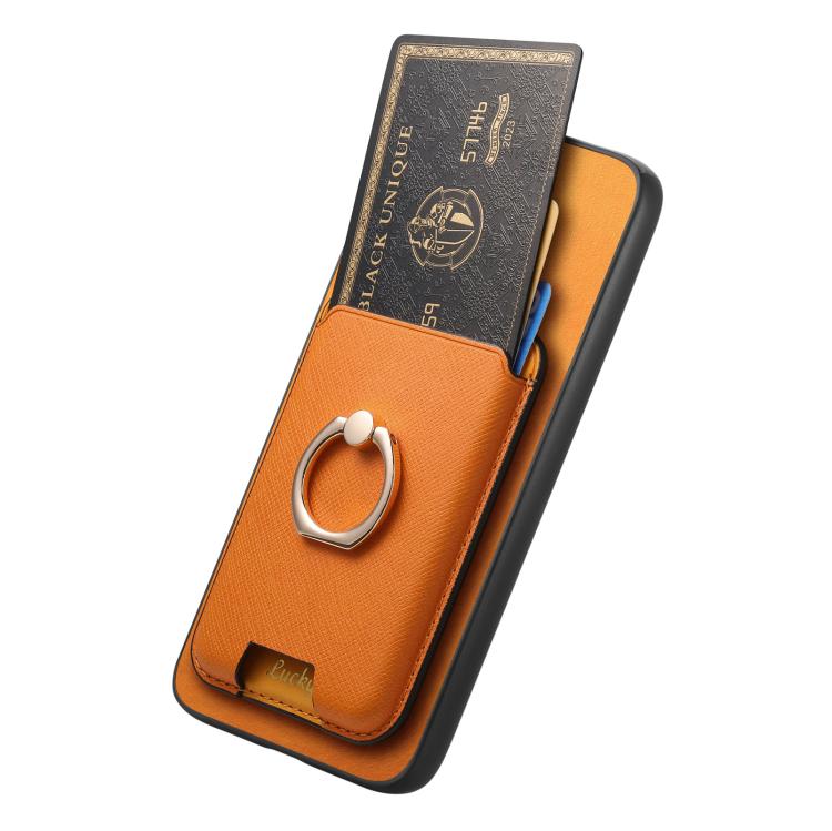 Retro Cross Leather Ring Vertical Insert Card Bag MagSafe Phone Case, For Redmi Note 13 Pro 5G / Poco X6 5G, For Redmi 13C / Poco C65, For Redmi 12 / Note 12R / Poco M6 Pro 5G, For Redmi K70 / K70 Pro 5G, For Redmi Note 12 Turbo / Poco F5 5G
