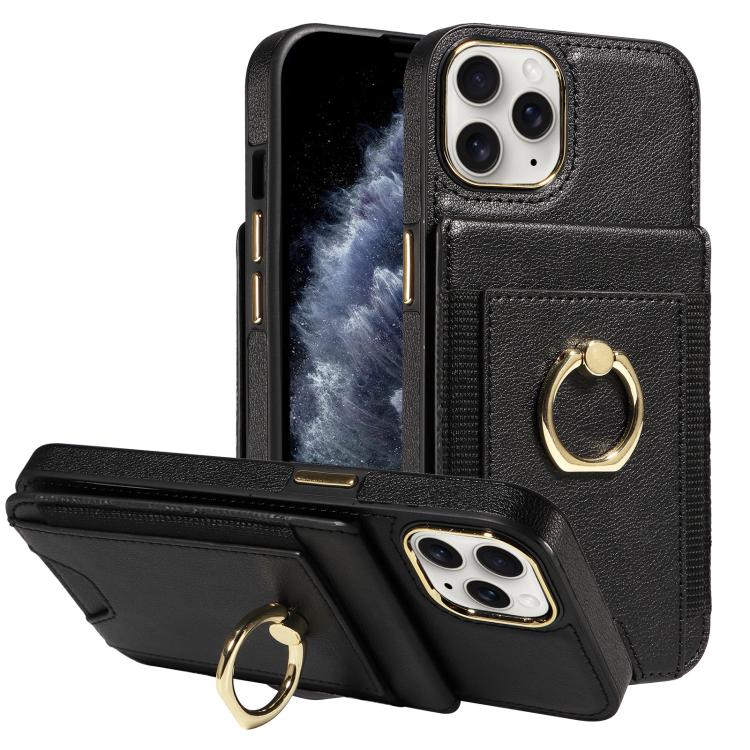 Ring Multifunctional Vertical Flip Wallet Back Cover Leather Phone Case, For iPhone 14 Plus, For iPhone 14, For iPhone 14 Pro, For iPhone 14 Pro Max, For iPhone 13 Pro Max, For iPhone 13 Pro, For iPhone 13, For iPhone 12 / 12 Pro