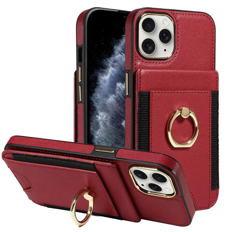 Ring Multifunctional Vertical Flip Wallet Back Cover Leather Phone Case, For iPhone 14 Plus, For iPhone 14, For iPhone 14 Pro, For iPhone 14 Pro Max, For iPhone 13 Pro Max, For iPhone 13 Pro, For iPhone 13, For iPhone 12 / 12 Pro