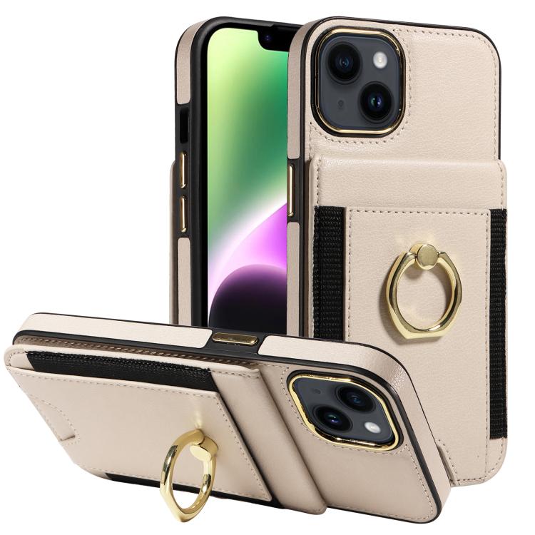Ring Multifunctional Vertical Flip Wallet Back Cover Leather Phone Case, For iPhone 14 Plus, For iPhone 14, For iPhone 14 Pro, For iPhone 14 Pro Max, For iPhone 13 Pro Max, For iPhone 13 Pro, For iPhone 13, For iPhone 12 / 12 Pro