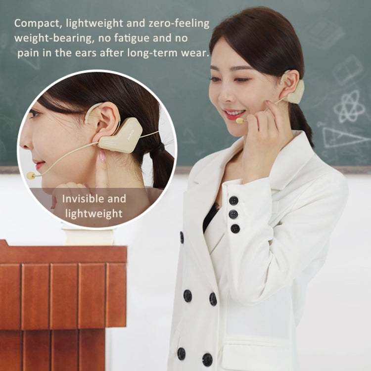 ASiNG S16 2.4G Wireless Voice Amplifier with Headset Microphone for Teachers Tour Guides, Without Strap Chain, With Strap Chain