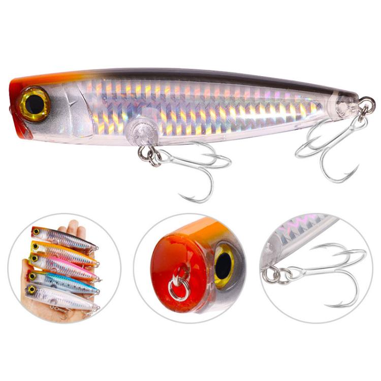 HENGJIA PO105 Surface Tethered Wave Steak 11CM 23G Bionic Lure Fake Bait, 5colors / Set