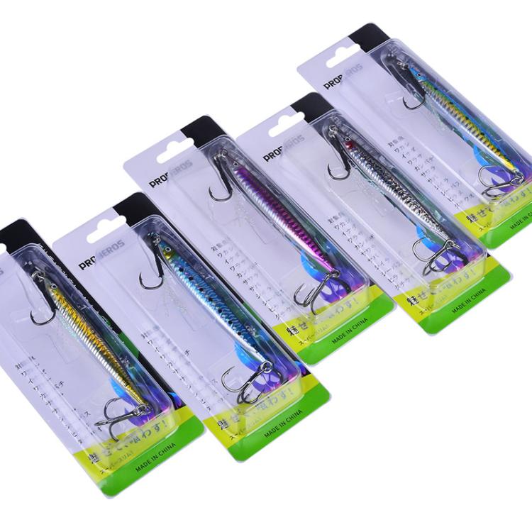 PROBEROS LF151 Long-Distance Casting Sinking Lure 3D Fast-Draw Sea Fishing Mackerel Hook, 14G, 17G, 21G, 28G, 35G, 45G