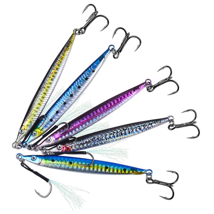 PROBEROS LF151 Long-Distance Casting Sinking Lure 3D Fast-Draw Sea Fishing Mackerel Hook, 14G, 17G, 21G, 28G, 35G, 45G