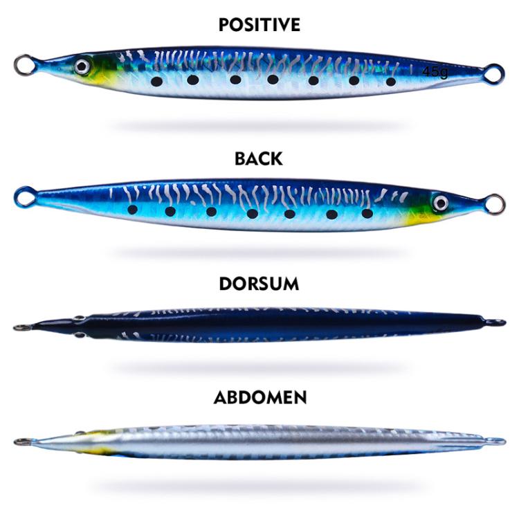 PROBEROS LF151 Long-Distance Casting Sinking Lure 3D Fast-Draw Sea Fishing Mackerel Hook, 14G, 17G, 21G, 28G, 35G, 45G