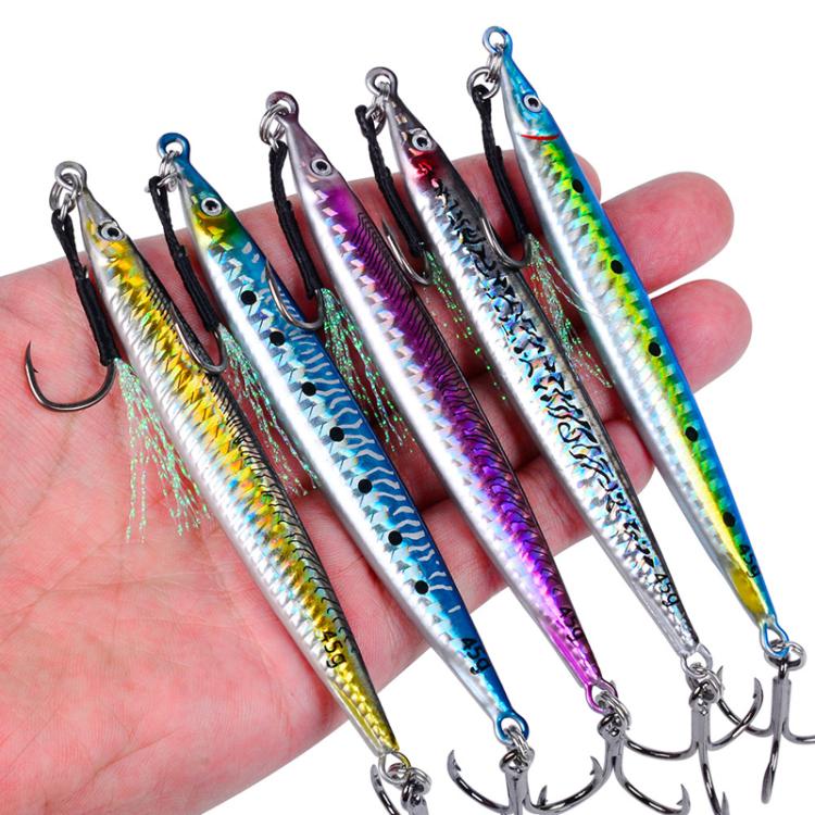 PROBEROS LF151 Long-Distance Casting Sinking Lure 3D Fast-Draw Sea Fishing Mackerel Hook, 14G, 17G, 21G, 28G, 35G, 45G