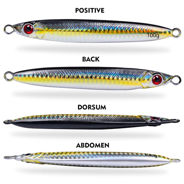 PROBEROS LF153 3D Fast Twitch Sea Fishing Road Runner Lure Long Casting Quick Sinking False Bait, 14G, 17G, 28G, 35G, 45G, 60G, 80G, 100G