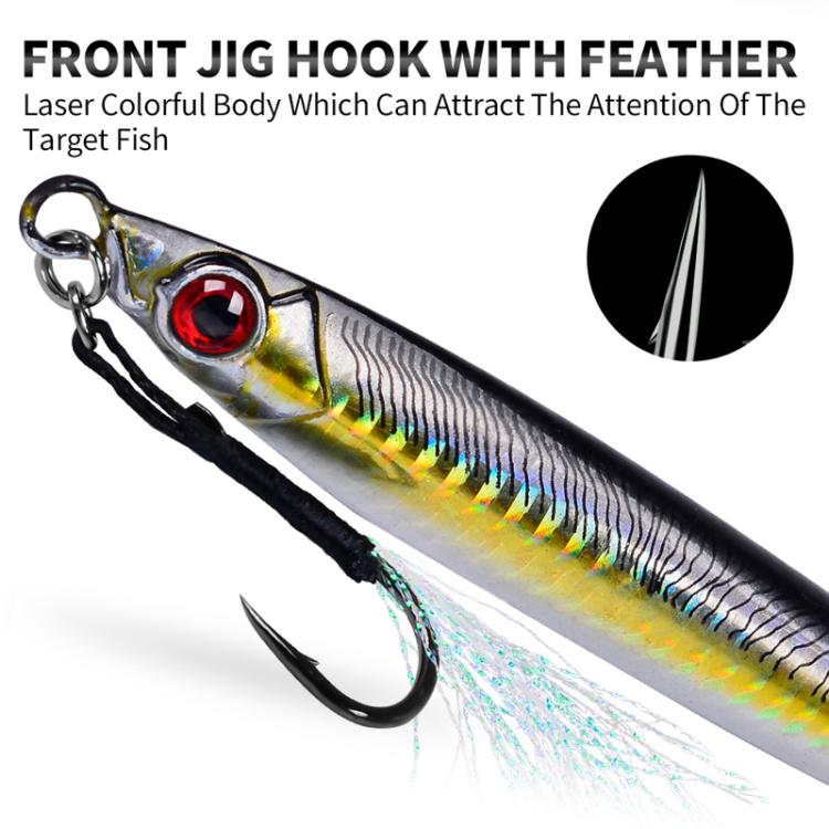 PROBEROS LF153 3D Fast Twitch Sea Fishing Road Runner Lure Long Casting Quick Sinking False Bait, 14G, 17G, 28G, 35G, 45G, 60G, 80G, 100G