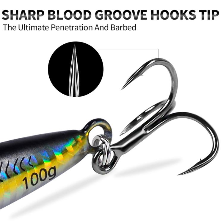 PROBEROS LF153 3D Fast Twitch Sea Fishing Road Runner Lure Long Casting Quick Sinking False Bait, 14G, 17G, 28G, 35G, 45G, 60G, 80G, 100G