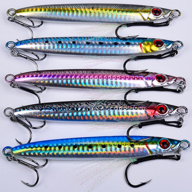 PROBEROS LF153 3D Fast Twitch Sea Fishing Road Runner Lure Long Casting Quick Sinking False Bait, 14G, 17G, 28G, 35G, 45G, 60G, 80G, 100G