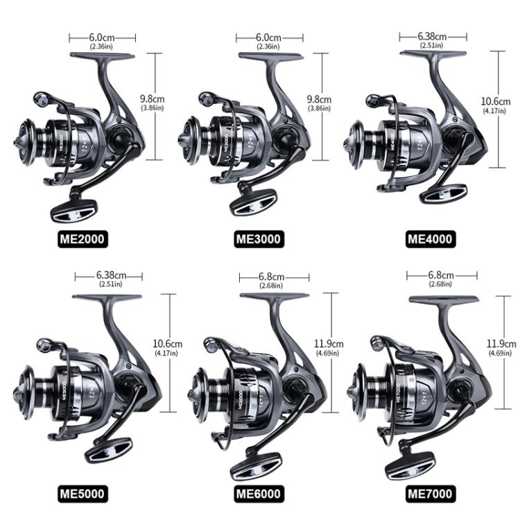 LUYA Spinning Reel Sea Long Casting CNC Metal Swing Arm Fishing Reel, PROBEROS ME2000, PROBEROS ME3000, PROBEROS ME4000, PROBEROS ME5000, PROBEROS ME6000, PROBEROS ME7000