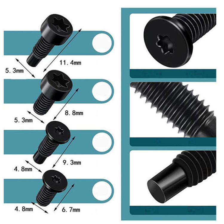 40pcs /Pack T6 T15 Security Tamper-Proof Torx Screws with Anti-Theft Holes for Ring Doorbell & Camera Mounting