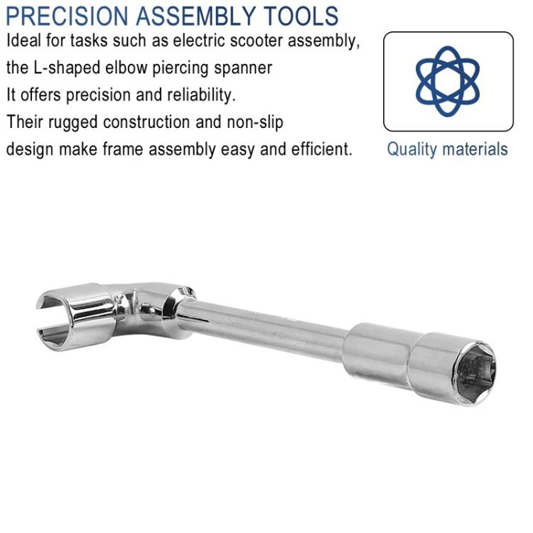 For INOKIM OXO OX Electrical Scooter 19mm L-Shaped Open-End Socket Wrench For Fixing The Motor Nut, X1665