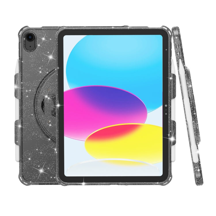 Terminator Shockproof Glitter Powder Tablet Case with Holder, For iPad 10th Gen 10.9 2022