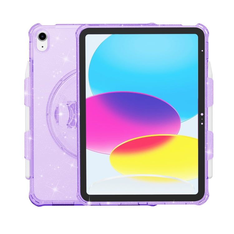 Terminator Shockproof Glitter Powder Tablet Case with Holder, For iPad 10th Gen 10.9 2022