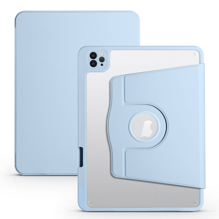 Acrylic 360 Degree Rotation Holder Tablet Leather Case, For iPad Air 13 2025 / 2024 / Pro 12.9 2022, For iPad Air 13 2024 / Pro 12.9 2022/2021/2020/2018