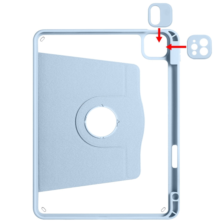 Acrylic 360 Degree Rotation Holder Tablet Leather Case, For iPad Air 13 2025 / 2024 / Pro 12.9 2022, For iPad Air 13 2024 / Pro 12.9 2022/2021/2020/2018