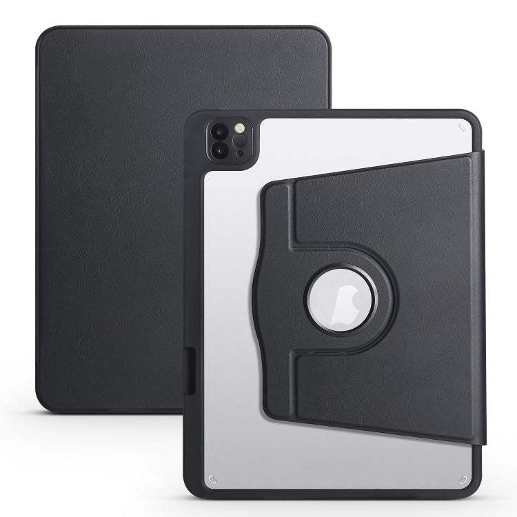Acrylic 360 Degree Rotation Holder Tablet Leather Case, For iPad Air 13 2025 / 2024 / Pro 12.9 2022, For iPad Air 13 2024 / Pro 12.9 2022/2021/2020/2018