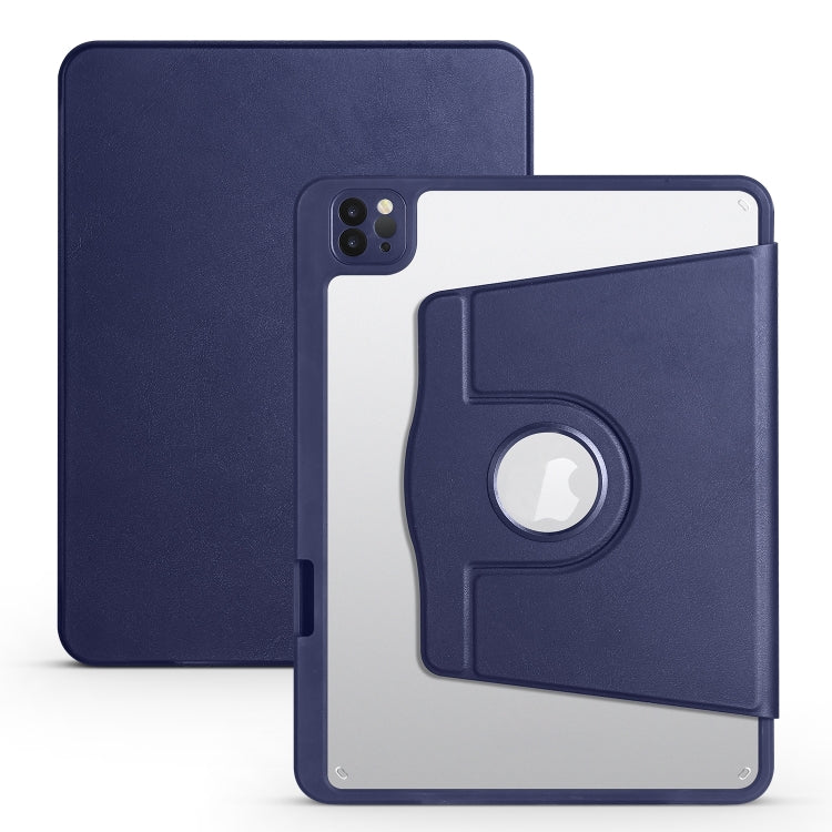 Acrylic 360 Degree Rotation Holder Tablet Leather Case, For iPad Air 13 2025 / 2024 / Pro 12.9 2022, For iPad Air 13 2024 / Pro 12.9 2022/2021/2020/2018