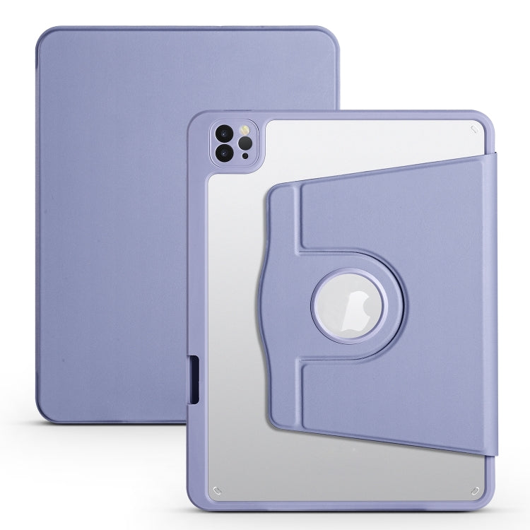 Acrylic 360 Degree Rotation Holder Tablet Leather Case, For iPad Air 13 2025 / 2024 / Pro 12.9 2022, For iPad Air 13 2024 / Pro 12.9 2022/2021/2020/2018
