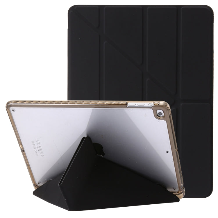 Clear Acrylic Deformation Leather Tablet Case, For iPad 10th Gen 10.9 2022, For iPad Pro 12.9 2022 / 2021 / 2020, For iPad Pro 11 2022 / 2021 / 2020, For iPad Air / Air 2 / 9.7 2018 / 2017