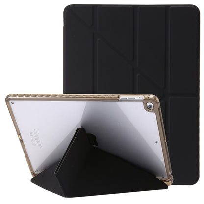 Clear Acrylic Deformation Leather Tablet Case, For iPad 10th Gen 10.9 2022, For iPad Pro 12.9 2022 / 2021 / 2020, For iPad Pro 11 2022 / 2021 / 2020, For iPad Air / Air 2 / 9.7 2018 / 2017