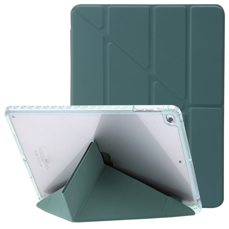 Clear Acrylic Deformation Leather Tablet Case, For iPad 10th Gen 10.9 2022, For iPad Pro 12.9 2022 / 2021 / 2020, For iPad Pro 11 2022 / 2021 / 2020, For iPad Air / Air 2 / 9.7 2018 / 2017